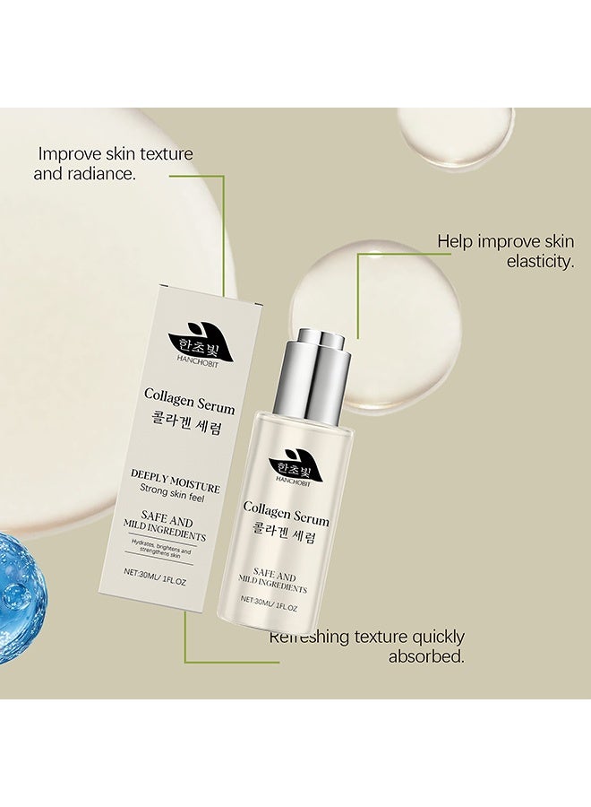 HANCHOBIT Collagen Essence Liquid - Moisturizing and hydrating the skin, this gentle formula provides a water-repellent and lustrous finish 30ml - Image 4